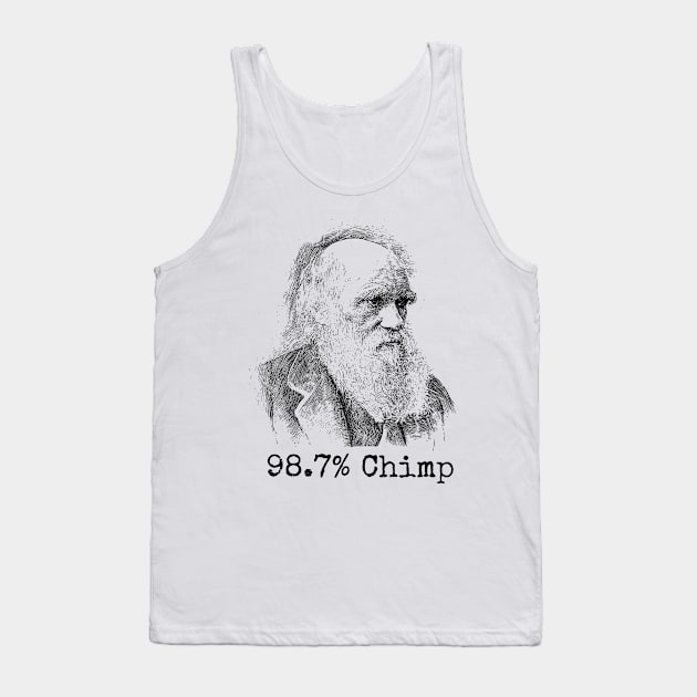 98.7% Chimp Tank Top by Bundjum